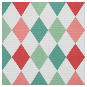 Colorful Harlequin Geometric Mönster Tyg