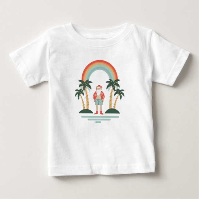 Colorful Hawaiian juljul T Shirt (Framsida)