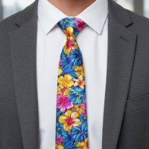 Colorful Hawaiian Tropical Floral Palm 