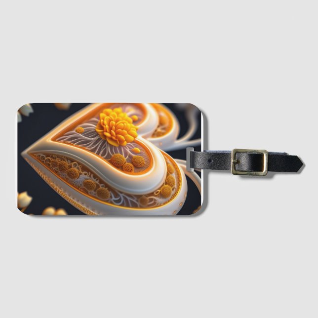 “Colorful Heart, Powerful Soul” Bagagebricka (Framsida horisontal)