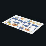 Colorful Hebrew Hanukkah Tray Menorah & Donuts Bricka<br><div class="desc">Denna praktiska akryliska bricka kommer att belysa mottagaren. Få upp någons Helgdag med den här djärva designen. Det är perfekten för att skapa en festlig Hanukkah/Chanukah Party bord. En underbar ställe för de där donnuts eller för Menorah! Whimsical colorful Chanukah inslag - inklusive Jelly Donuts, Dreidels, Wrapped Gifts, Guld Mynt...</div>
