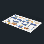 Colorful Hebrew Hanukkah Tray Menorah & Donuts Bricka<br><div class="desc">Denna praktiska akryliska bricka kommer att belysa mottagaren. Få upp någons Helgdag med den här djärva designen. Det är perfekten för att skapa en festlig Hanukkah/Chanukah Party bord. En underbar ställe för de där donnuts eller för Menorah! Whimsical colorful Chanukah inslag - inklusive Jelly Donuts, Dreidels, Wrapped Gifts, Guld Mynt...</div>