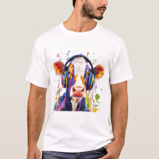 Colorful Highland Cow T Shirt