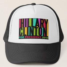 Colorful Hillary Clinton 2016-hattar Truckerkeps