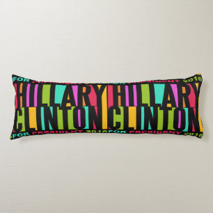 Colorful Hillary Clinton 2016 kroppskudde