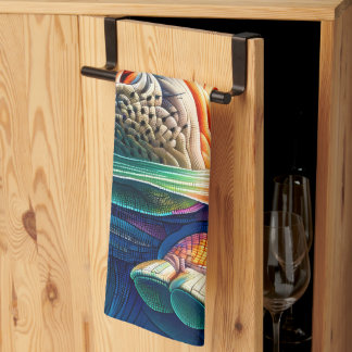 Colorful Hippo  Kökshandduk