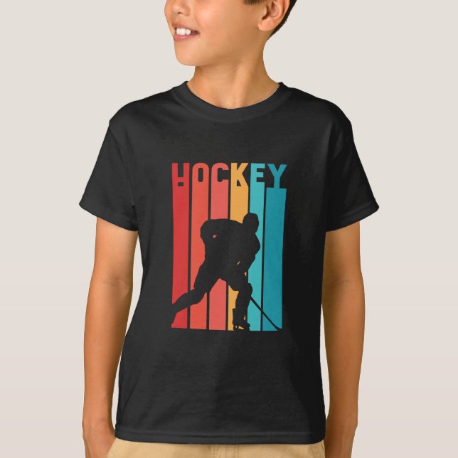 Colorful Hockey Player Best Gift T Shirt (Framsida)