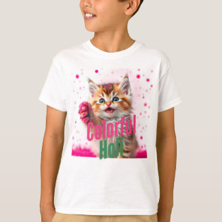 Colorful Holi - Cute Kitten Edition! T Shirt
