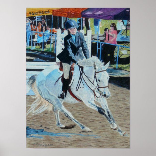 Colorful Horseshow Art Poster (Framsidan)