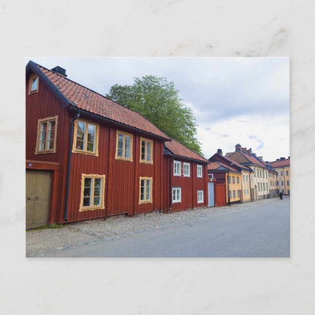 Colorful house, Lotsgatan, Surrdermalm, Stockholm Vykort (Framsida)