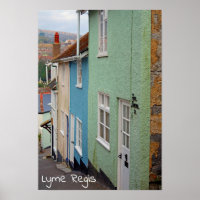Colorful house, Lyme Regis, Dorset, England