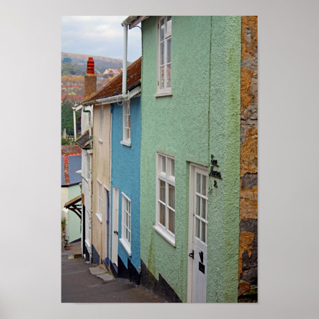 Colorful house, Lyme Regis, Dorset, England Poster (Framsidan)