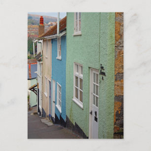 Colorful house, Lyme Regis, Dorset, England Vykort