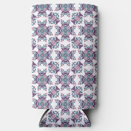 Colorful IkatFloral Motif Pattern