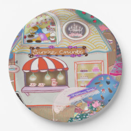 Colorful Illustrated Paper Plates