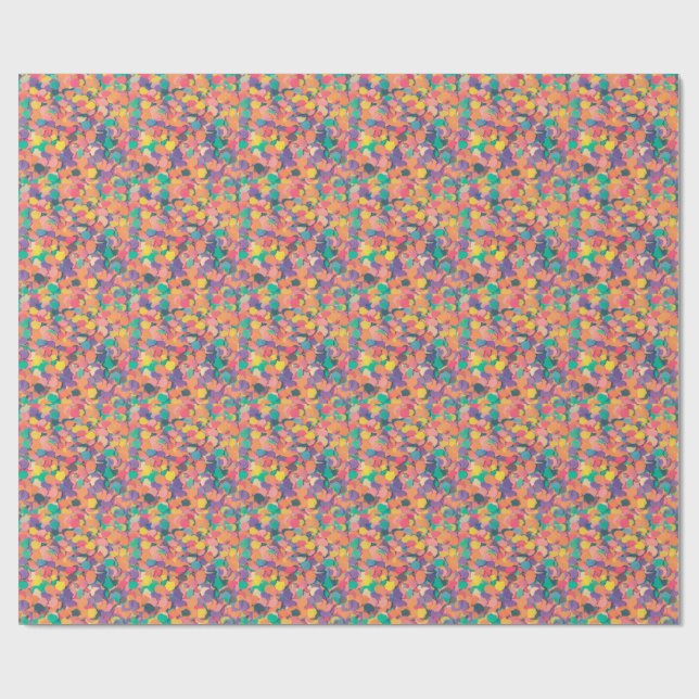 Colorful image on wrapping paper presentpapper (Platt)