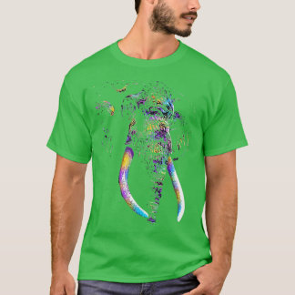 Colorful Indian Elephant Vår Färg T Shirt
