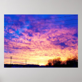 Colorful Indiana Sunset Poster