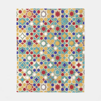 Colorful Islamic Mosaic Seamless Mönster Fleecefilt