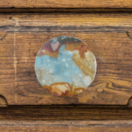 Colorful Jasper Stone Mönster Knopp