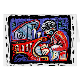 *Colorful Jazz* Hälsningskort