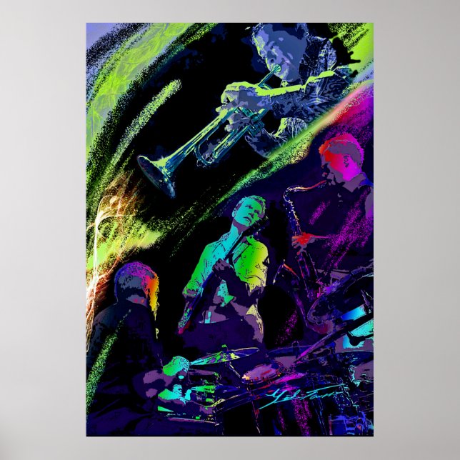 Colorful Jazz Poster (Framsidan)