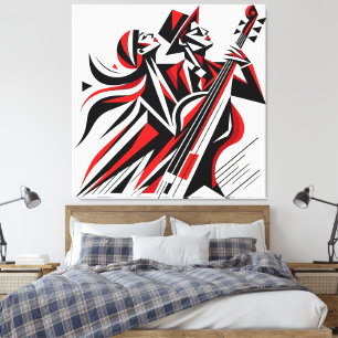 Colorful Jazz Romantik Canvastryck