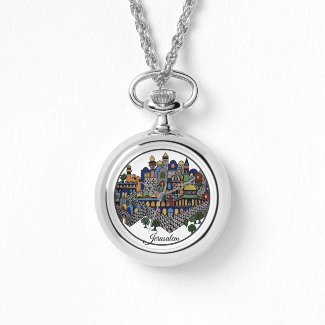 Colorful Jerusalem Ceramic Armbandsur (Framsida)