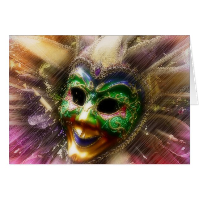 Colorful Jester Hälsningskort (Framsidan Horizontal)