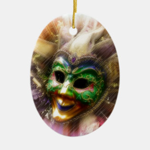 Colorful Jester Julgransprydnad Keramik
