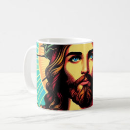 Colorful Jesus kopp! Kaffemugg