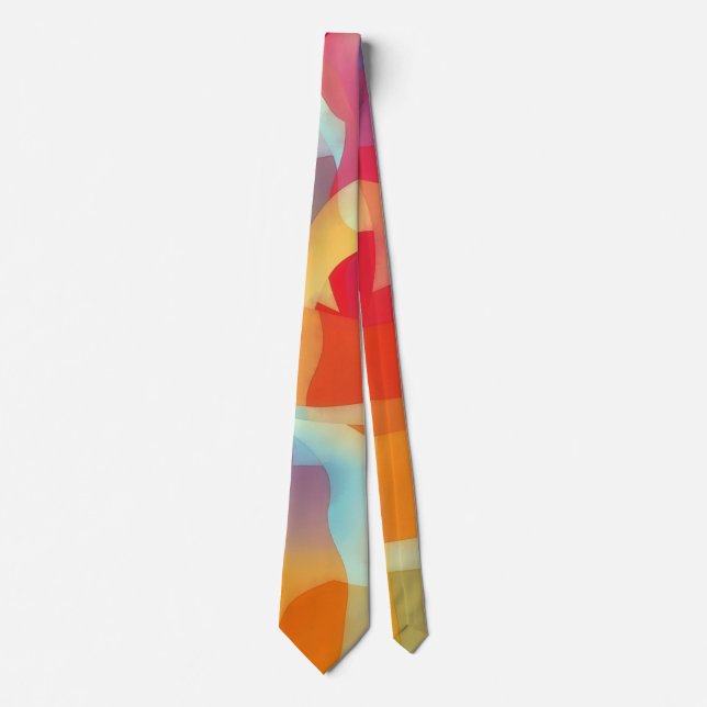 Colorful Jewel Tones Art Tie Slips (Framsida)