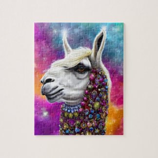 Colorful Jeweled Llama Pussel