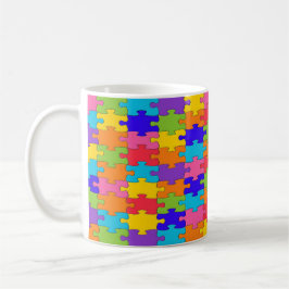 Colorful Jigszawa Puzzle Mugg