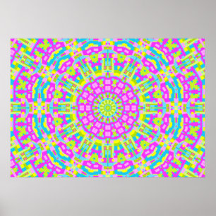 Colorful Kaleidoscope 01 Poster