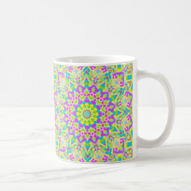 Colorful Kaleidoscope 02 Kaffemugg (Höger)