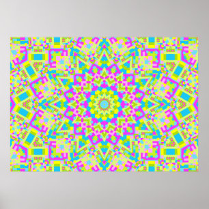 Colorful Kaleidoscope 02 Poster