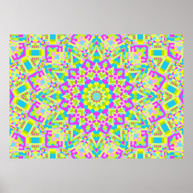 Colorful Kaleidoscope 02 Poster (Framsidan)