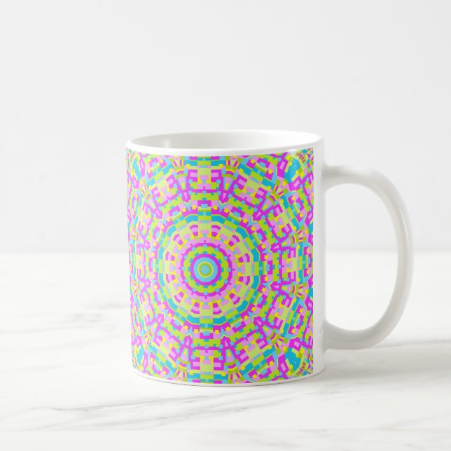 Colorful Kaleidoscope 03 Kaffemugg (Höger)