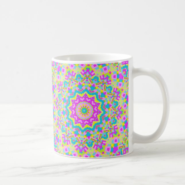 Colorful Kaleidoscope 04 Kaffemugg (Höger)