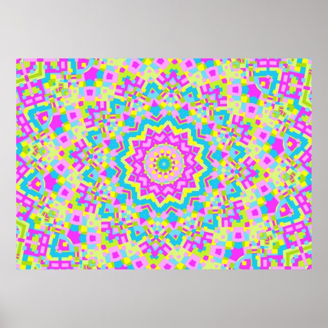 Colorful Kaleidoscope 04 Poster (Framsidan)