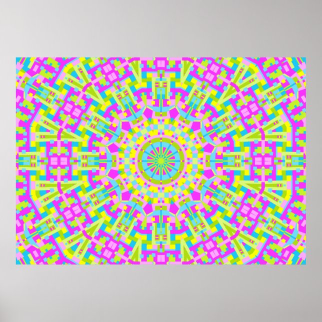 Colorful Kaleidoscope 05 Poster (Framsidan)