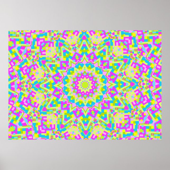 Colorful Kaleidoscope 07 Poster (Framsidan)