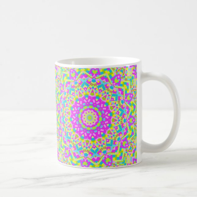Colorful Kaleidoscope 08 Kaffemugg (Höger)