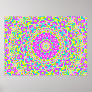 Colorful Kaleidoscope 08 Poster