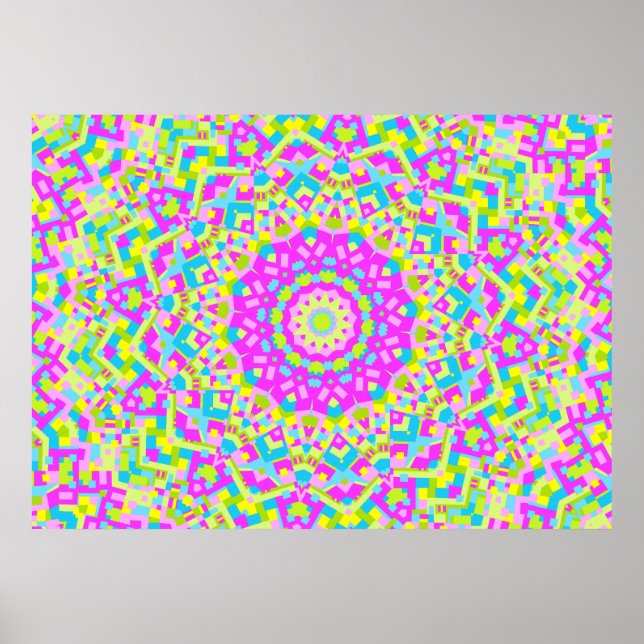 Colorful Kaleidoscope 08 Poster (Framsidan)