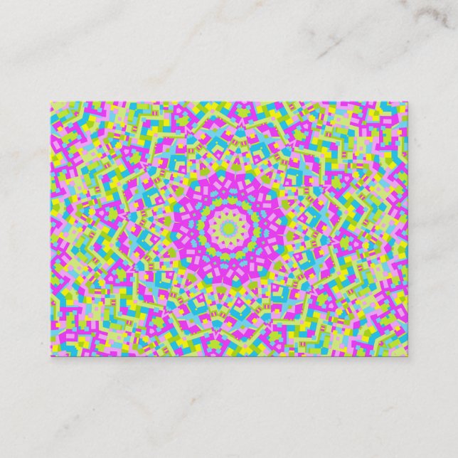 Colorful Kaleidoscope 08 Visitkort (Framsida)