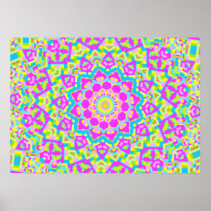 Colorful Kaleidoscope 09 Poster