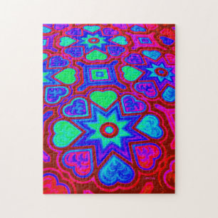 "Colorful Kärlek" Jigszawa Puzzle Pussel