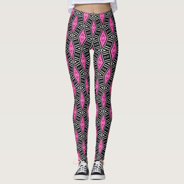 Colorful Kente Mode Leggings (Framsida)